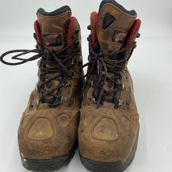Men’s Red Wing Steel Toed Brown Ankle Boots 9 main image 5